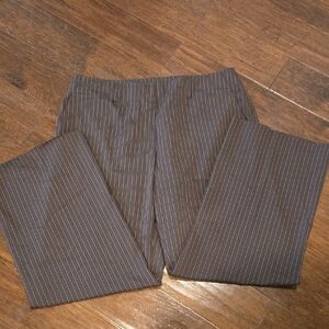 Anne Klein Brown Pinstripe Dress Pants